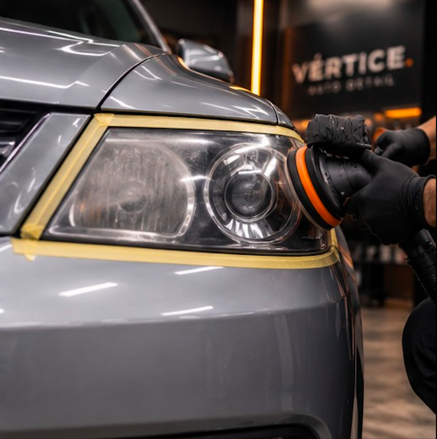 Revitalização de farol automotivo